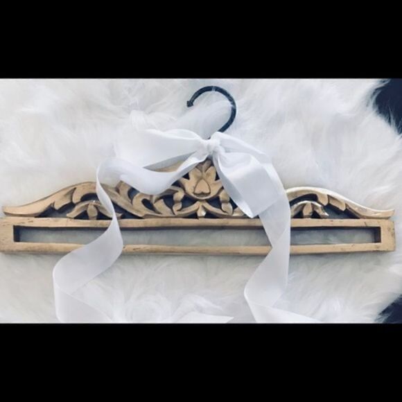 Gold Decorative Ornate Wooden Hanger - Picture 1 of 2